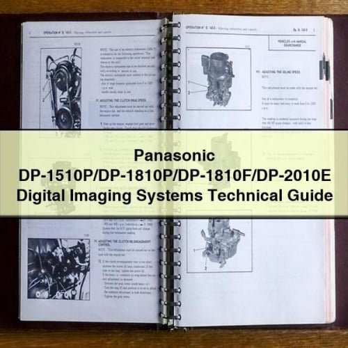 Panasonic DP-1510P/DP-1810P/DP-1810F/DP-2010E Digital Imaging Systems Technical Guide