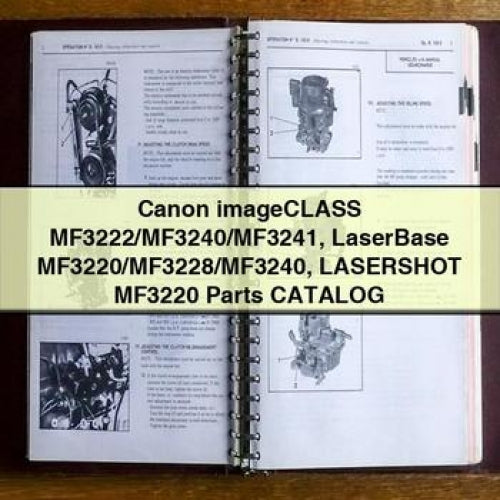 Canon imageClass MF3222/MF3240/MF3241 LaserBase MF3220/MF3228/MF3240 LASERSHOT MF3220 Parts Catalog