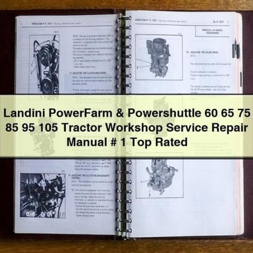 Landini PowerFarm & Powershuttle 60 65 75 85 95 105 Tractor Workshop Service Repair Manual # 1 Top Rated