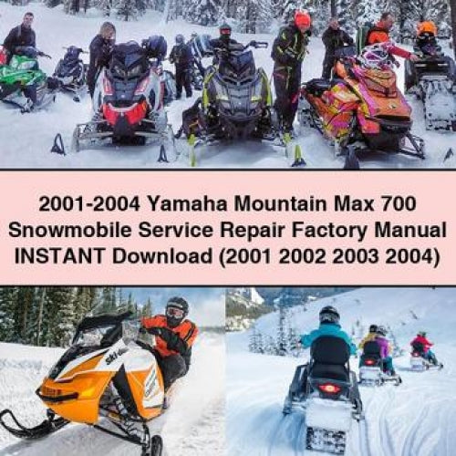 2001-2004 Yamaha Mountain Max 700 Snowmobile Service Repair Factory Manual Instant Download (2001 2002 2003 2004) PDF