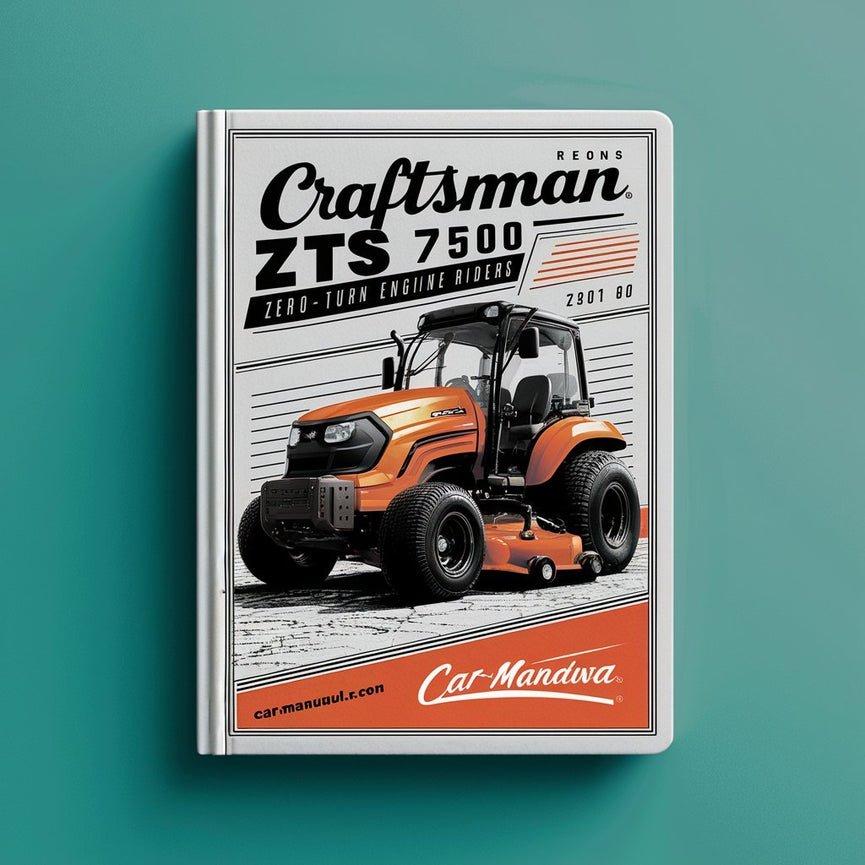 CRAFTSMAN ZTS 7500 Pilotos con motor trasero de giro cero...