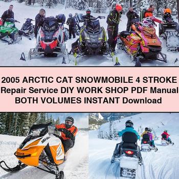 2005 Arctic CAT Snowmobile 4 STROKE Repair Service DIY WORK Shop Manual BOTH VOLUMES