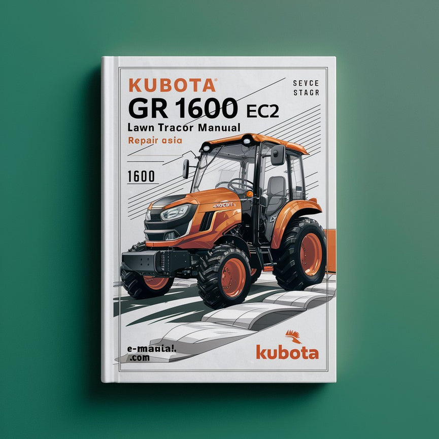 Manual de reparación del servicio del tractor cortacésped KUBOTA GR 1600 EC2 Descargar PDF