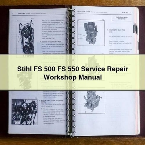 Stihl FS 500 FS 550 Service Réparation Manuel d'atelier PDF Télécharger