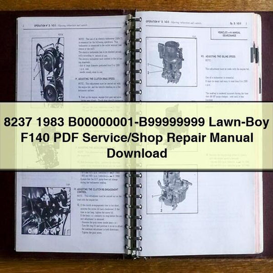 B00000001-b99999999 LAWN-BOY F140 /shop Service Repair Workshop Manual