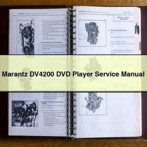 Marantz DV4200 DVD Player Service Manual PDF Download