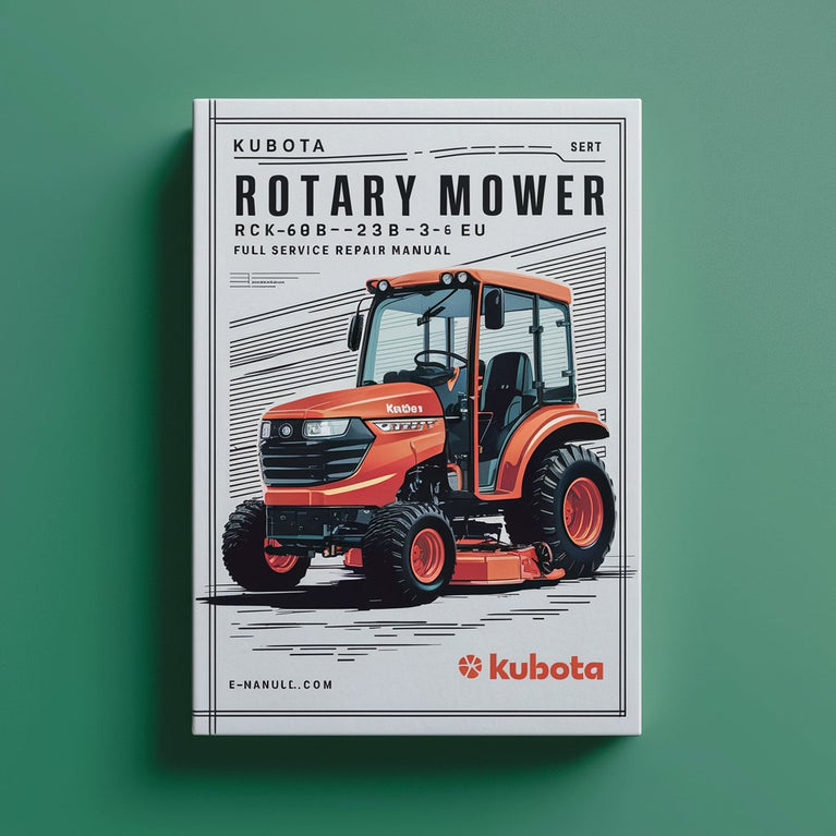 Kubota Rotary Mower RCK60B-23BX-EU Full Service Repair Manual