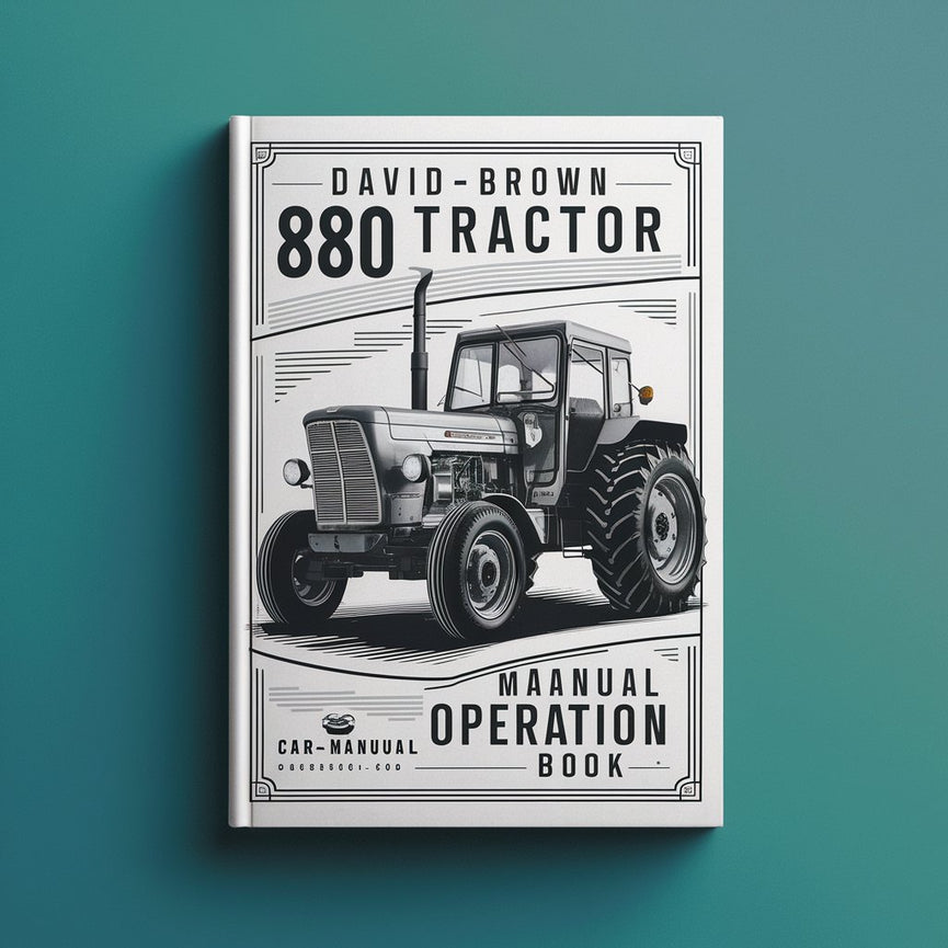 David Brown 880 Traktor Manual Driftbok