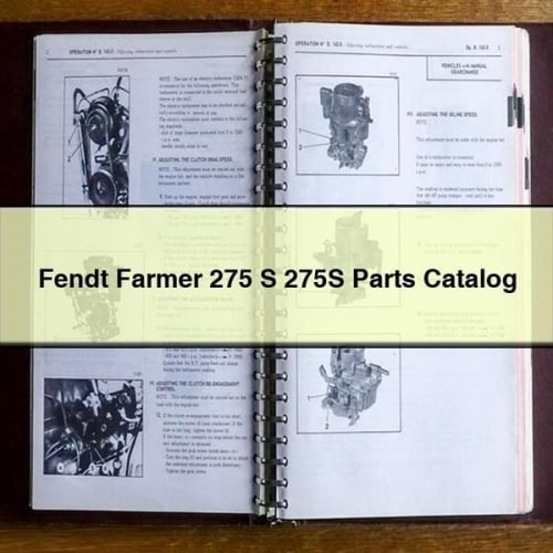 Fendt Farmer 275S Parts Catalog