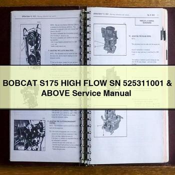 BOBCAT S175 High FLOW SN 525311001 & Above Service Repair Manual