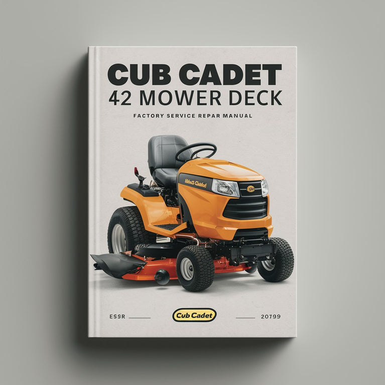 Manual de reparación del servicio de fábrica de la plataforma de corte Cub Cadet 42 Descargar PDF