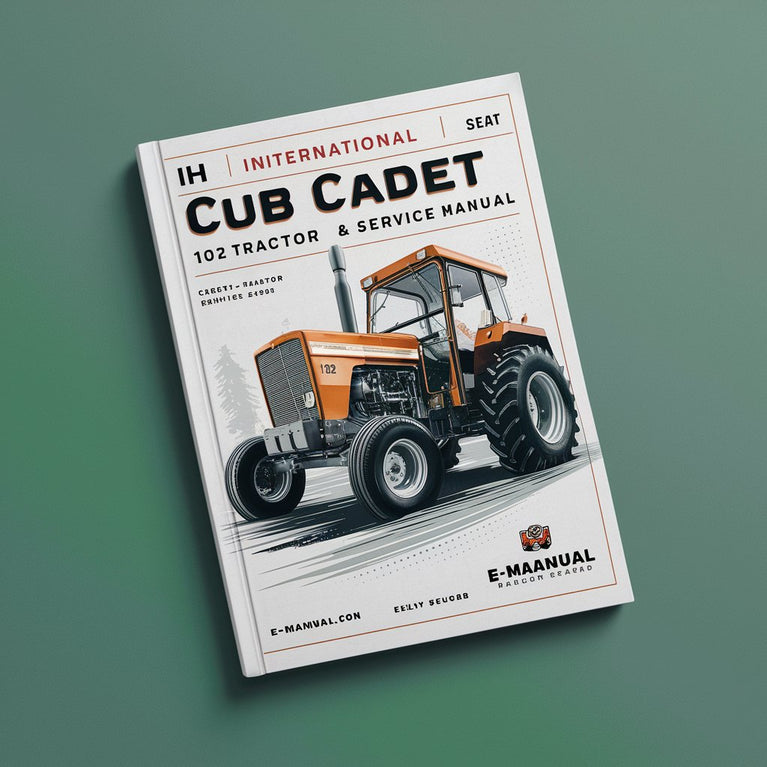 IH International Cub Cadet 102 Tractor Repair Service Manual