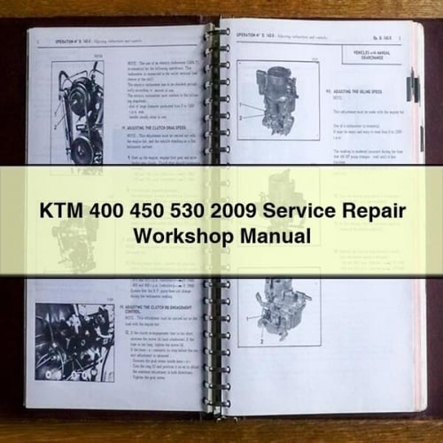 KTM 400 450 530 2009 Manuel d'atelier de réparation de service PDF Télécharger