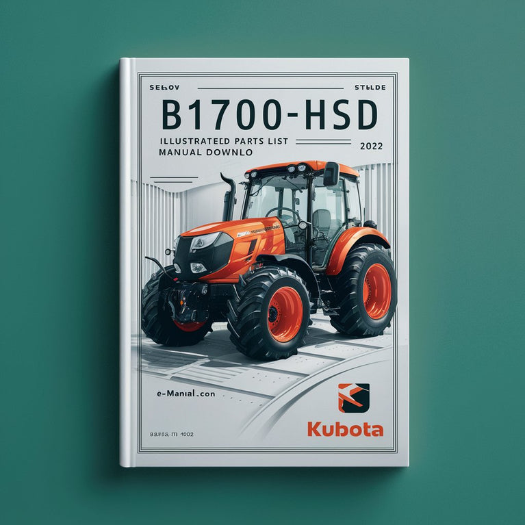 Kubota B1700hsd Tractor Illustrated Parts List Manual downlo