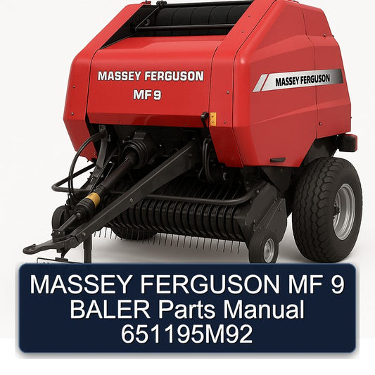 Massey Ferguson MF 9 Baler Parts 651195m92 Catalog