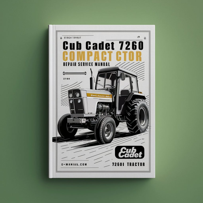 Manuel d'entretien de réparation de tracteur compact Cub Cadet 7260 Télécharger le PDF