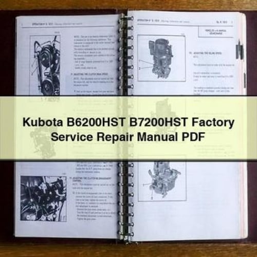 Manual de reparación del servicio de fábrica de Kubota B6200HST B7200HST Descargar PDF