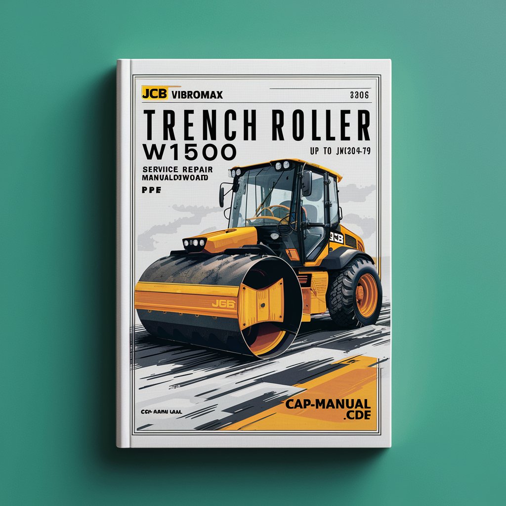 JCB Vibromax W1500 Trench Roller Service Repair Manual  (UP to SN JKC42000799)