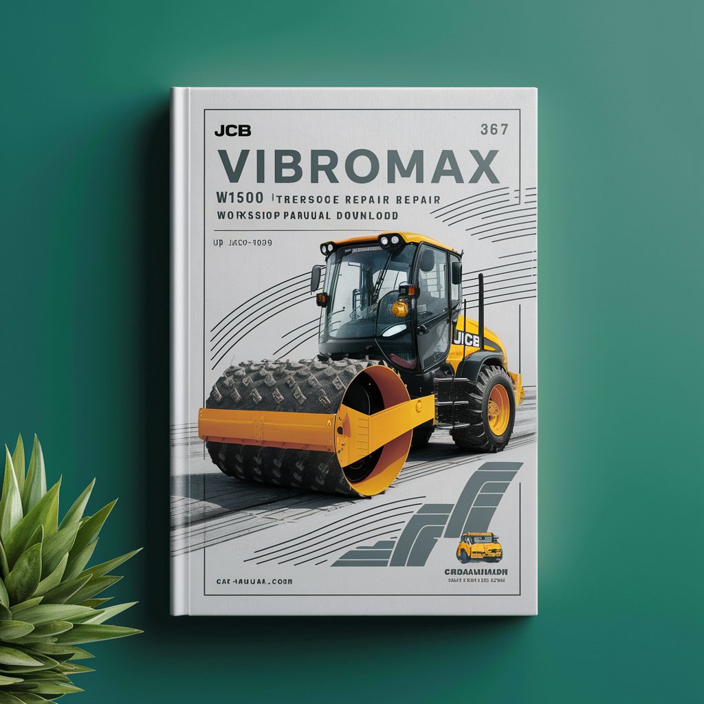JCB Vibromax W1500 Trench Roller Service Repair Workshop Manual  (UP to SN JKC42000799)