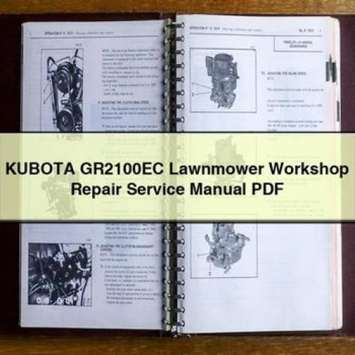 Manual de reparación del servicio de taller del cortacésped KUBOTA GR2100EC Descargar PDF