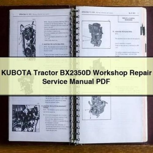 Manual de reparación del servicio de taller del tractor KUBOTA BX2350D Descargar PDF