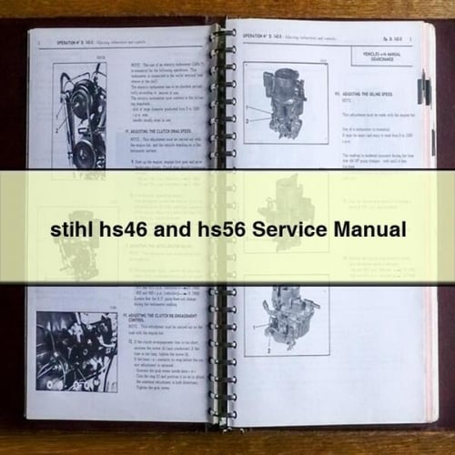 Manual de reparación de servicio stihl hs46 y hs56 Descargar PDF