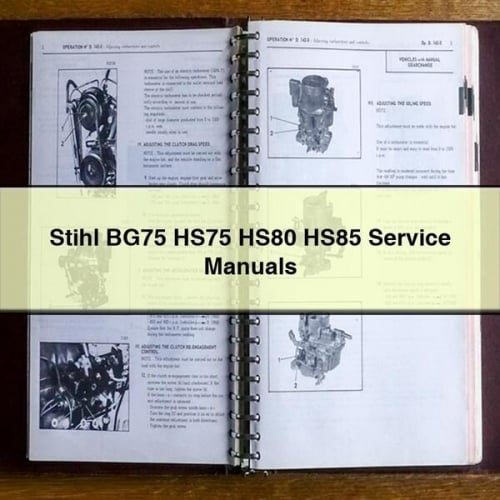 Stihl BG75 HS75 HS80 HS85 Service Manuals