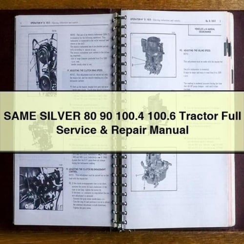 SAME Silver 80-100.6 Tractor Service & Repair Manual