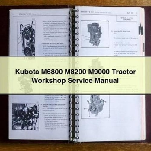 Kubota M6800, M8200, M9000 Tractor Service Manual PDF