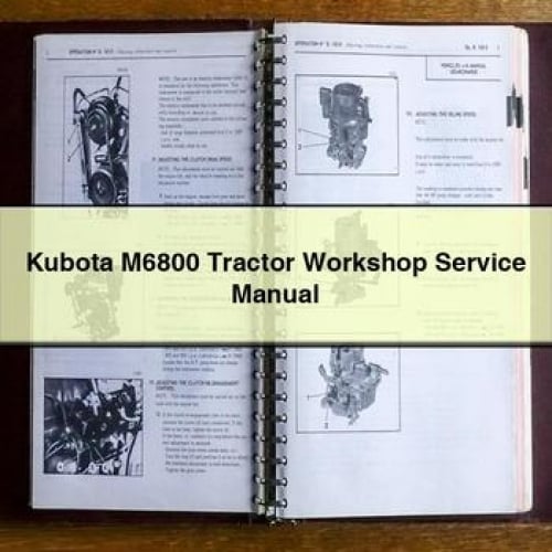 Manual de servicio de taller del tractor Kubota M6800 Descargar PDF