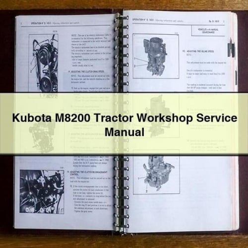 Kubota M8200 Tractor Workshop Service Manual