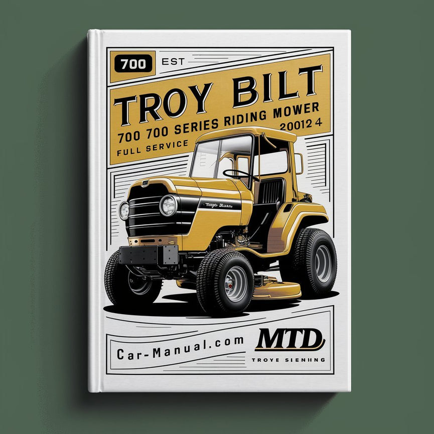 Troy-Bilt 700 Series Riding Mower Service & Repair Manual (2010-2014)