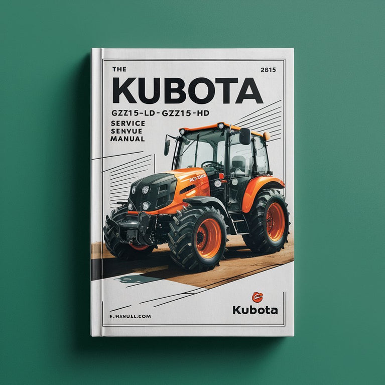 Kubota GZD15 Series Service Repair Manual (PDF Download)