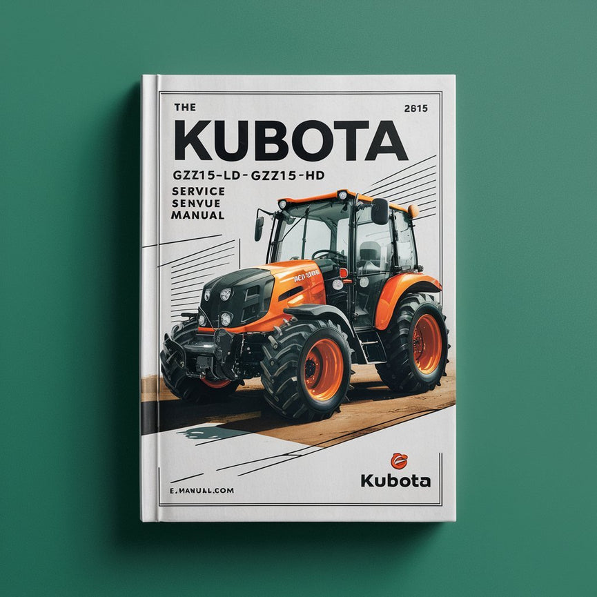 Kubota GZD15 Series Service Repair Manual (PDF Download)