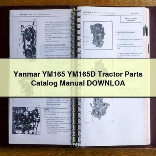 Manuel du catalogue de pièces de tracteur Yanmar YM165 YM165D TÉLÉCHARGEMENT PDF Télécharger