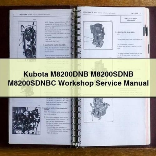 Kubota M8200 Series Workshop Service Manual PDF Download