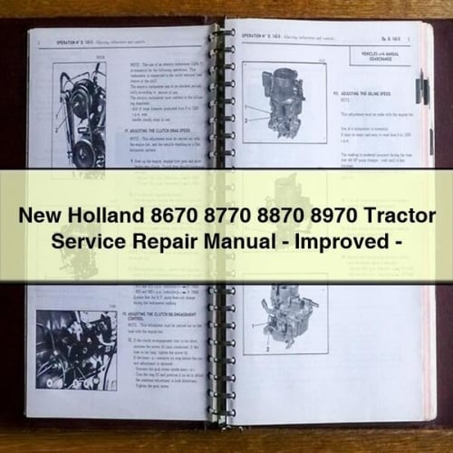 New Holland 8670-8970 Tractor Service Repair Manual (Improved)