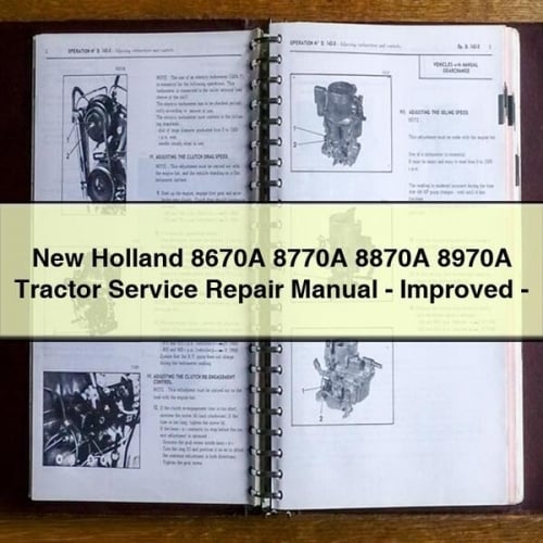 New Holland 8670A-8970A Tractor Service & Repair Manual (Improved)