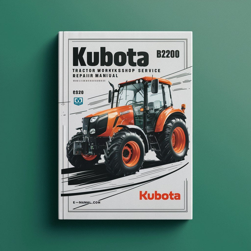 Manuel de réparation du service d'atelier de tracteur Kubota Bx2200 Télécharger le PDF