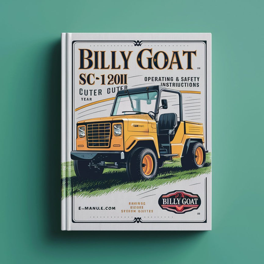 Instrucciones de funcionamiento y seguridad de la cortadora de césped Billy Goat SC120H