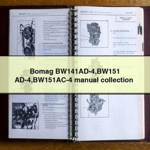 Bomag BW141AD-4 BW151 AD-4 BW151AC-4 Manual collection PDF Download