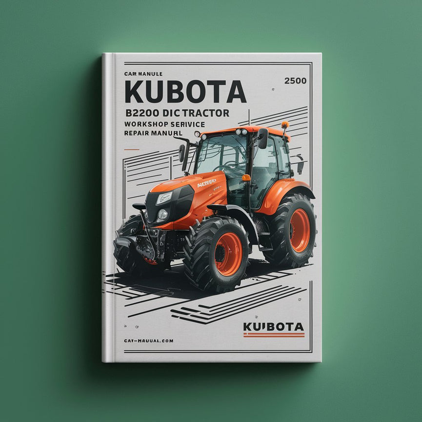 Kubota B9200 HST DC Tractor Service Manual PDF