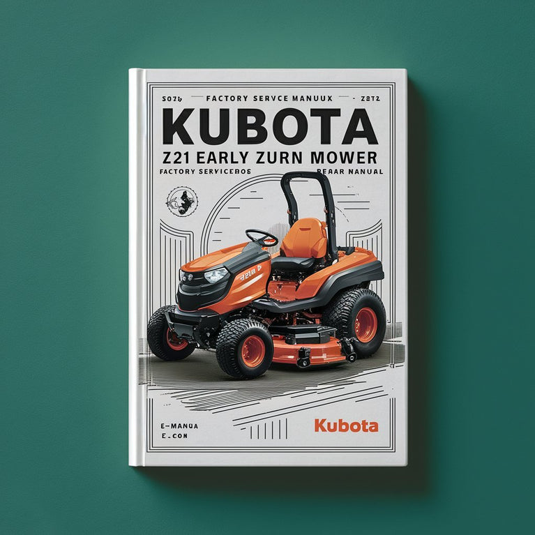 Kubota ZD21 Early Zero-Turn Mower Factory Service Manual