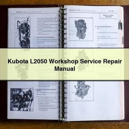 Manual de reparación de servicio de taller Kubota L2050 Descargar PDF