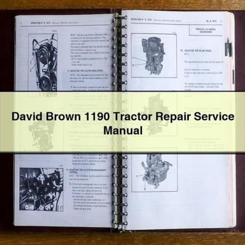 Manuel de réparation du service de tracteur David Brown 1190 Télécharger le PDF