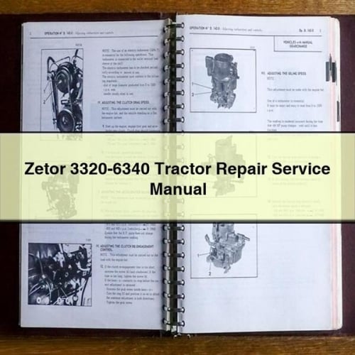 Manual de reparación del servicio del tractor Zetor 3320-6340 Descargar PDF