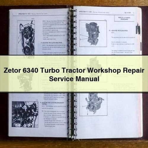 Zetor 6340 Turbo Tractor Workshop Repair Manual PDF