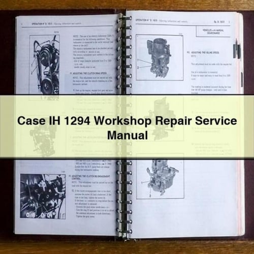 Manual de reparación del servicio de taller Case IH 1294 Descargar PDF