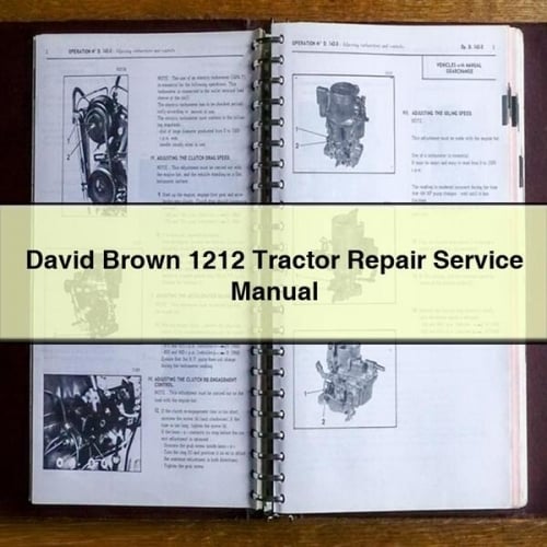 David Brown 1212 Tractor Repair Service Manual PDF Download