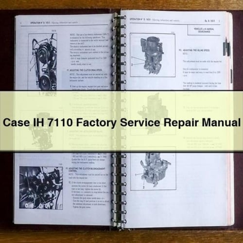 Manual de reparación del servicio de fábrica Case IH 7110 Descargar PDF